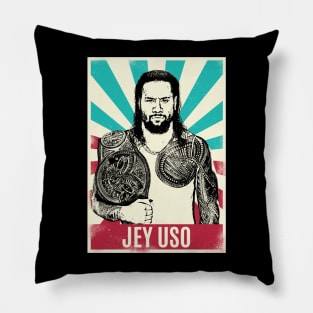 Vintage Retro Jey Uso Pillow