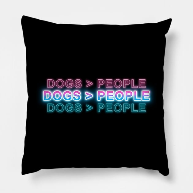 Dogs > People Pillow by Sanzida Design