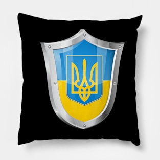 Tryzub Ukraine Badge Pillow