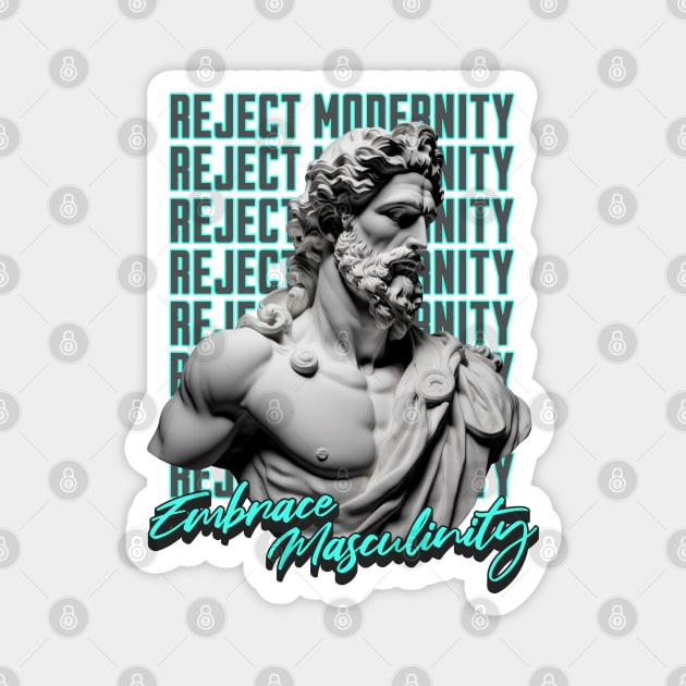 Reject Modernity Magnet by RuthlessMasculinity