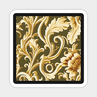 Rococo floral pattern, model 15 Magnet