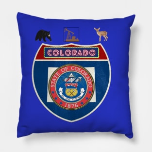 State of Colorado USA Pillow