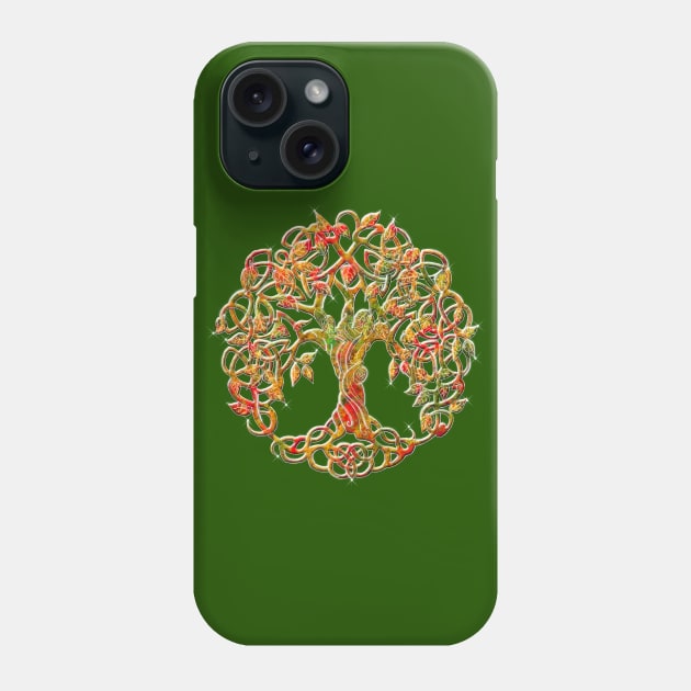 Tree of life Orange Phone Case by Astrablink7