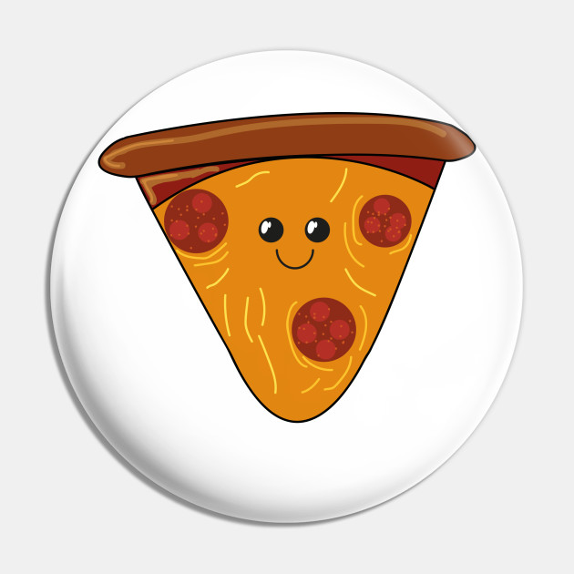 Onderverdelen Verpersoonlijking ik ontbijt Cute slice of pizza - Pizza Slice - Pin | TeePublic