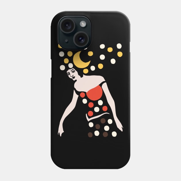 Woman, Star, Moon, and Sun Phone Case by KewaleeTee