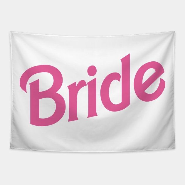 Bride Barbie logo Tapestry by byb