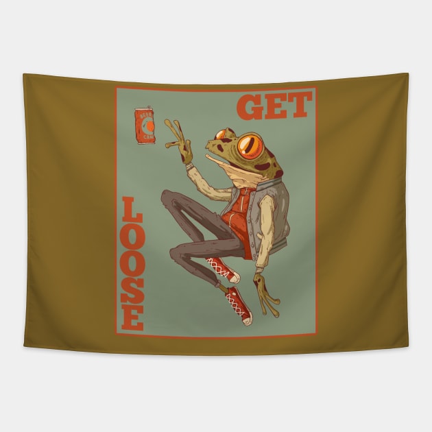 Get Loose Frog Tapestry by yaywow