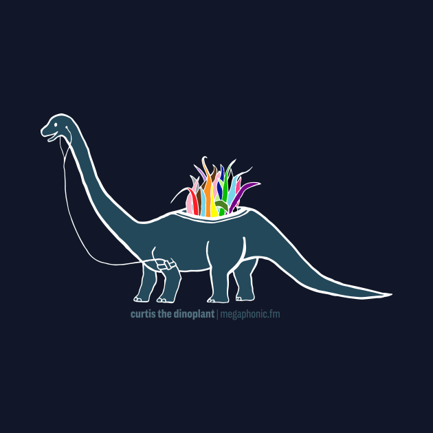 Curtis the Dinoplant Pride shirt! by Megaphonic