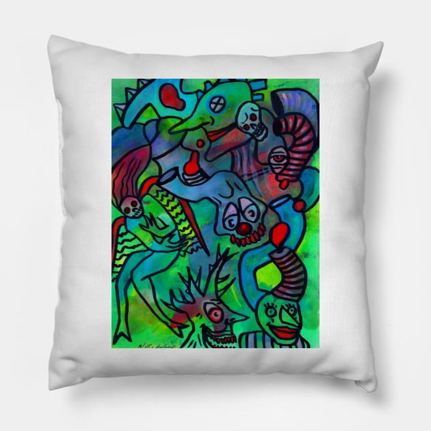 Sewer System Pillow by Willie Boland