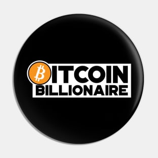 Bitcoin Billionaire Cryptocurrency Shirt Pin