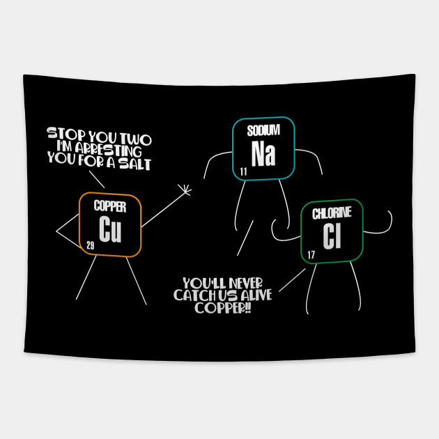 Chemistry Police Teacher Copper Salt Periodic Chemistry Pun