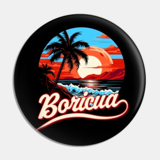 Boricua Puerto Rico Pin