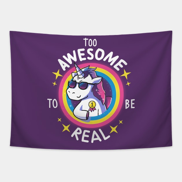 Too Awesome to be real Tapestry by Typhoonic