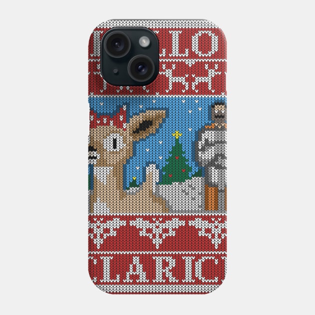 Hello Clarice - Christmas Ugly Sweater - Rudolf / Silence of the Lambs Mashup Phone Case by Just_Shrug