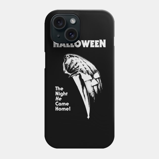 Halloween 1978 Micheal Myers Horror Movie Poster Design Phone Case by stargirlx