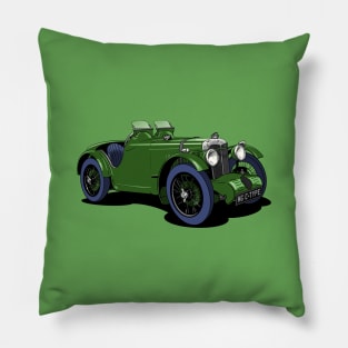 MG C-type vintage racing car Pillow