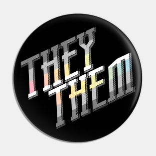 Demigender They/Them Pin