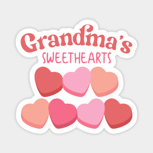 Grandmas Sweethearts Valentines Day Magnet