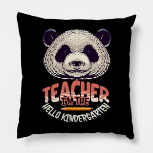 I'm The Teacher Hello Kindergarten, Back to School, Happy Teacher Day Gift, Teacher Appreciation, Teach,Teacher Gift, Back To School Gift Pillow