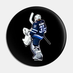 Connor Hellebuyck Goaltender Pin