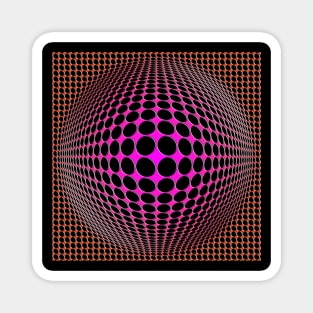 Homage to Vasarely 1 Magnet