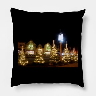 Broadway Christmas Lights Cotswolds Worcestershire Pillow