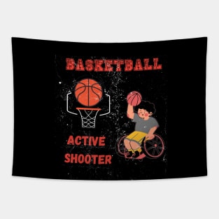 Active Shooter Basketball Tapestry