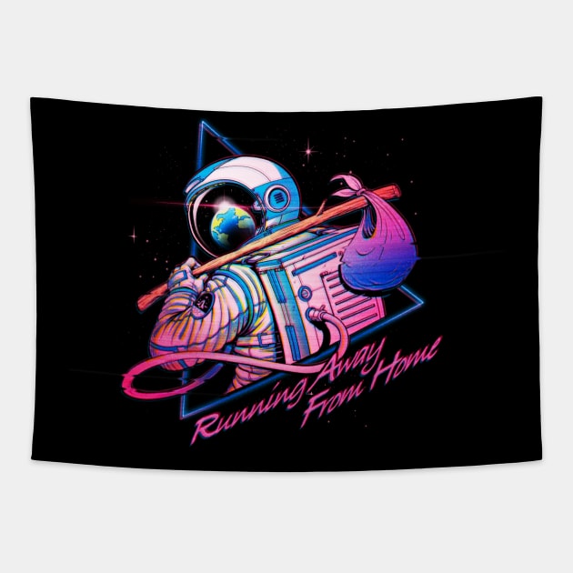 Astronaut far from home tapestry online