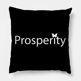 Prosperity artistic text design Pillow