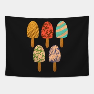 Fancy Popsicle Ice Pop Pattern Tapestry