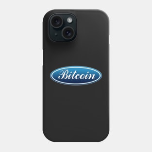 Bitcoin Ford logo mashup Phone Case