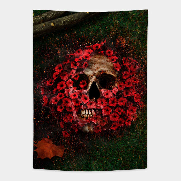 Skull - Life Tapestry by Nour Abou Harb