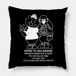 BORN TO DELAWARE (light color) Pillow