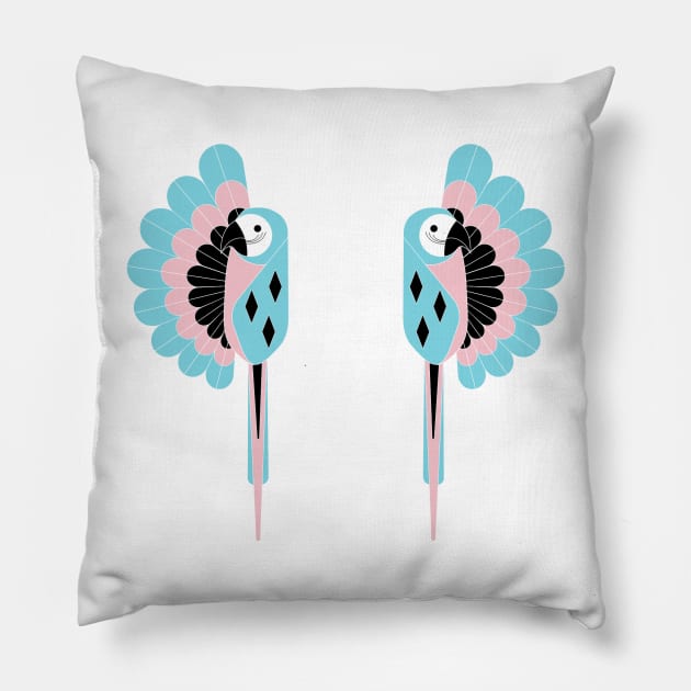 Parrot Pattern Pillow by AnimalPatterns