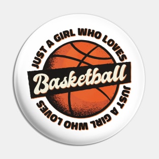 Basketball girl Pin