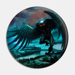 Mothman in flight Pin