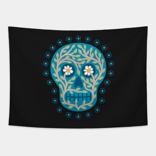 skulls Tapestry by byTxemaSanz