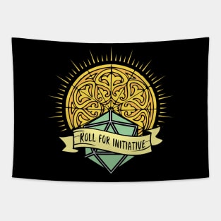 RPG Roll For Initiative Holy Dice Design Tapestry