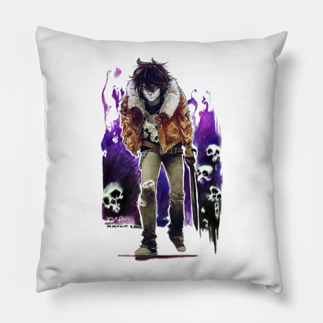 Nico di Angelo Pillow by ArchiriUsagi