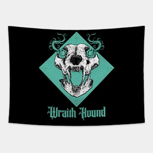 Wraith Hound - Dark Magic Phantom Dog Skull Tapestry