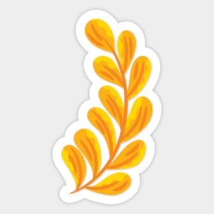 Orange Flower Sticker – Pigment