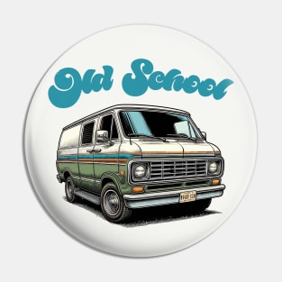 OLD SCHOOL // Retro Style Original Design Pin