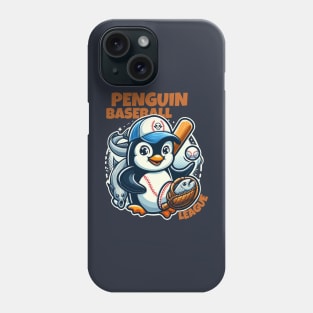 penguin baseball Phone Case