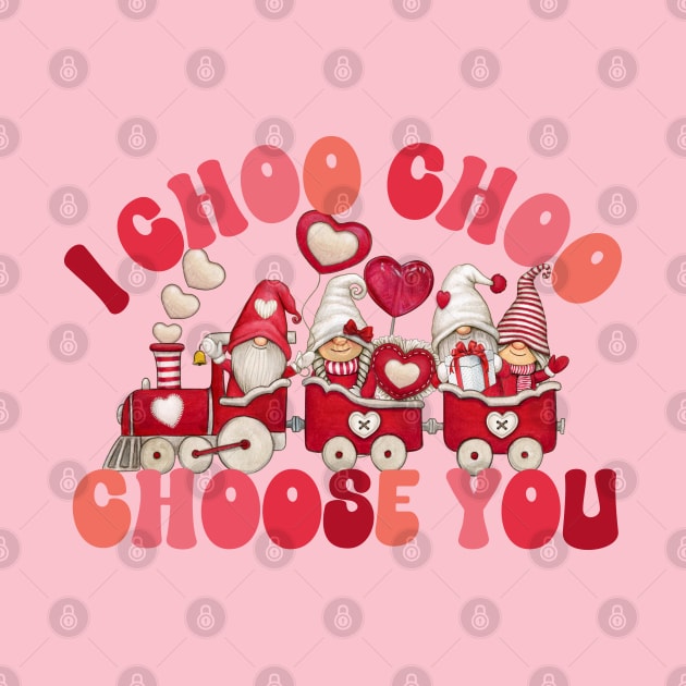 I Choo Choo Choose You-Valentine's Day Cute Genome Heart Train by ARTSYVIBES111