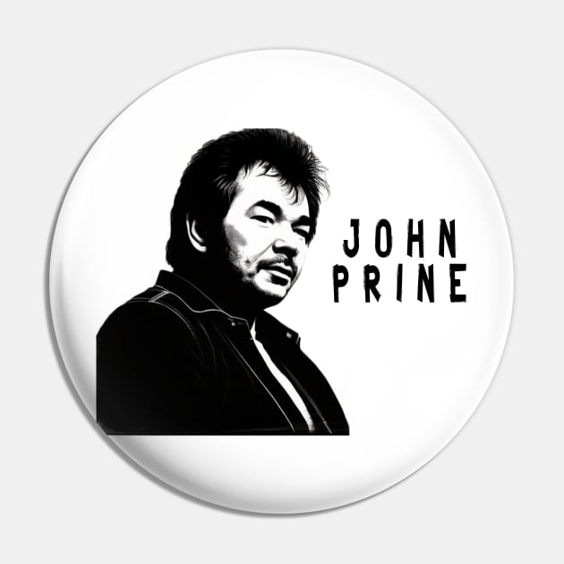 John Prine --- Retro 70s Style Pin by Moulezitouna