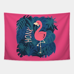 Flamingo Honk Tapestry