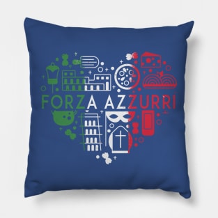 Italy soccer jersey italy football forza azzurri forza italia Pillow