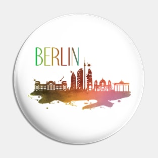 Berlin Watercolor skyline Pin