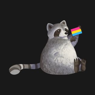 Pansexual Pride Raccoon T-Shirt