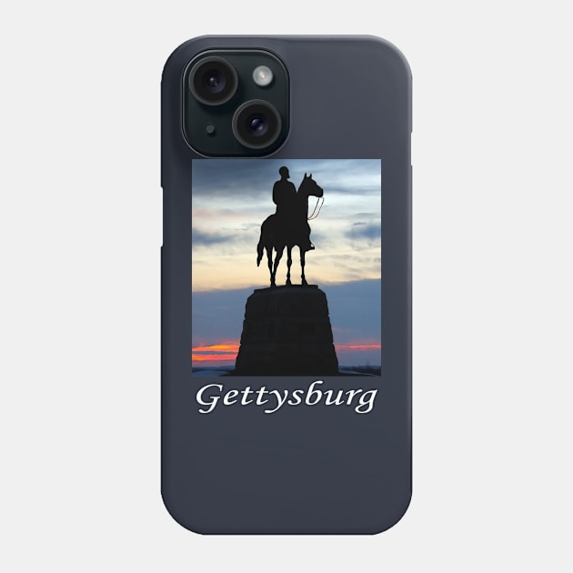 General Meade Monument - Sunrise at Gettysburg Phone Case by Andy's Art